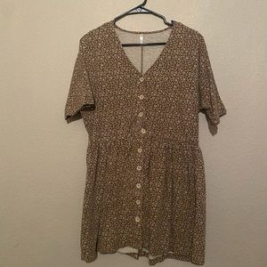 Oversized floral dress